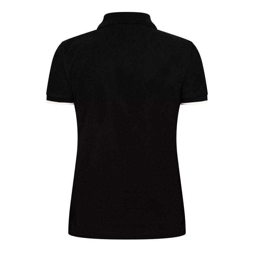 Moncler Logo Badge Polo Shirt in Black - Boinclo - Outlet Sale Under Retail