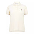 Moncler Logo Badge Polo Shirt in White - Boinclo - Outlet Sale Under Retail