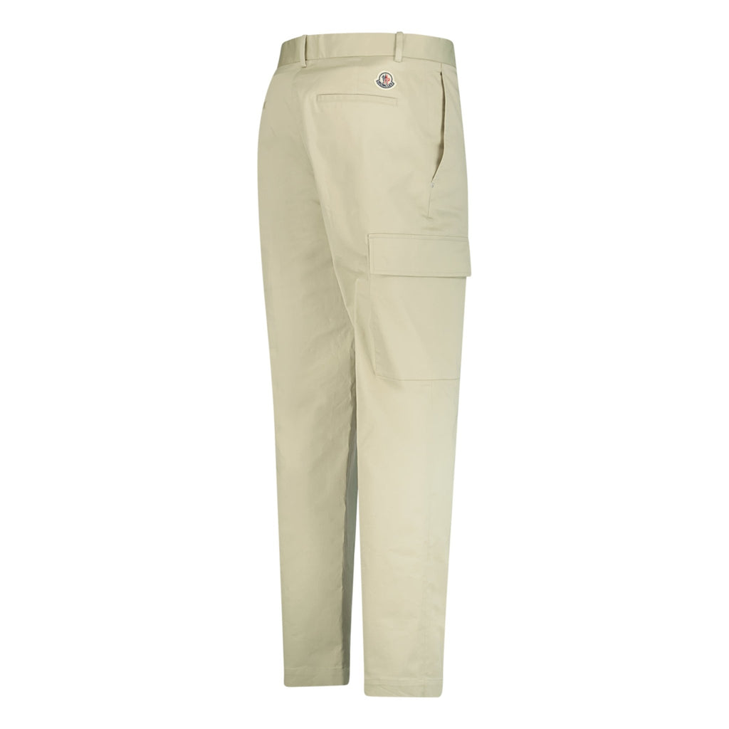 Moncler Logo Cargo Trousers Beige - Boinclo ltd - Outlet Sale Under Retail