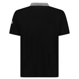Moncler Logo Collar Polo Shirt in Black - Boinclo - Outlet Sale Under Retail