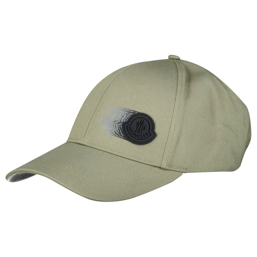 Moncler Logo Patch Cap in Khaki - Boinclo - Outlet Sale Under Retail