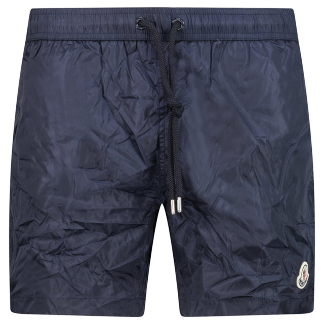 Moncler Logo Patch Swim Shorts in Navy - Boinclo - Outlet Sale Under Retail