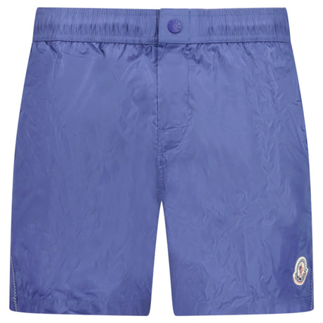 Moncler Logo Swim Shorts in Cobalt Blue - Boinclo - Outlet Sale Under Retail