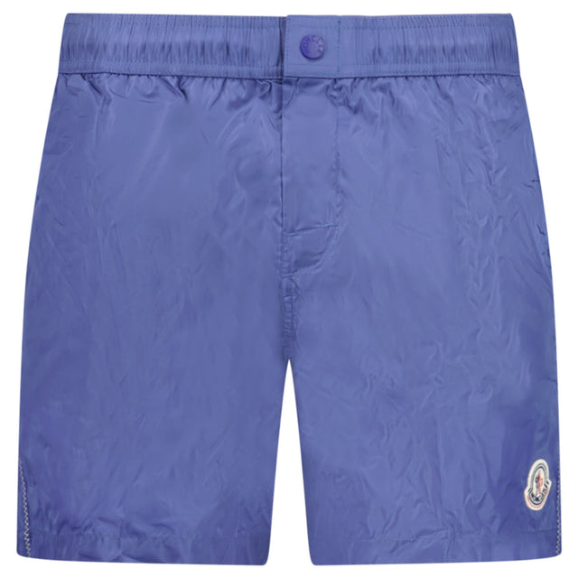 Moncler Logo Swim Shorts in Cobalt Blue - Boinclo - Outlet Sale Under Retail