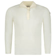 Moncler Long Sleeve Logo Polo Shirt in White - Boinclo - Outlet Sale Under Retail