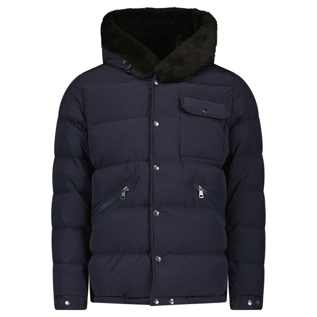 Moncler Marcelettes Quilted Down Jacket in Navy - Boinclo - Outlet Sale Under Retail