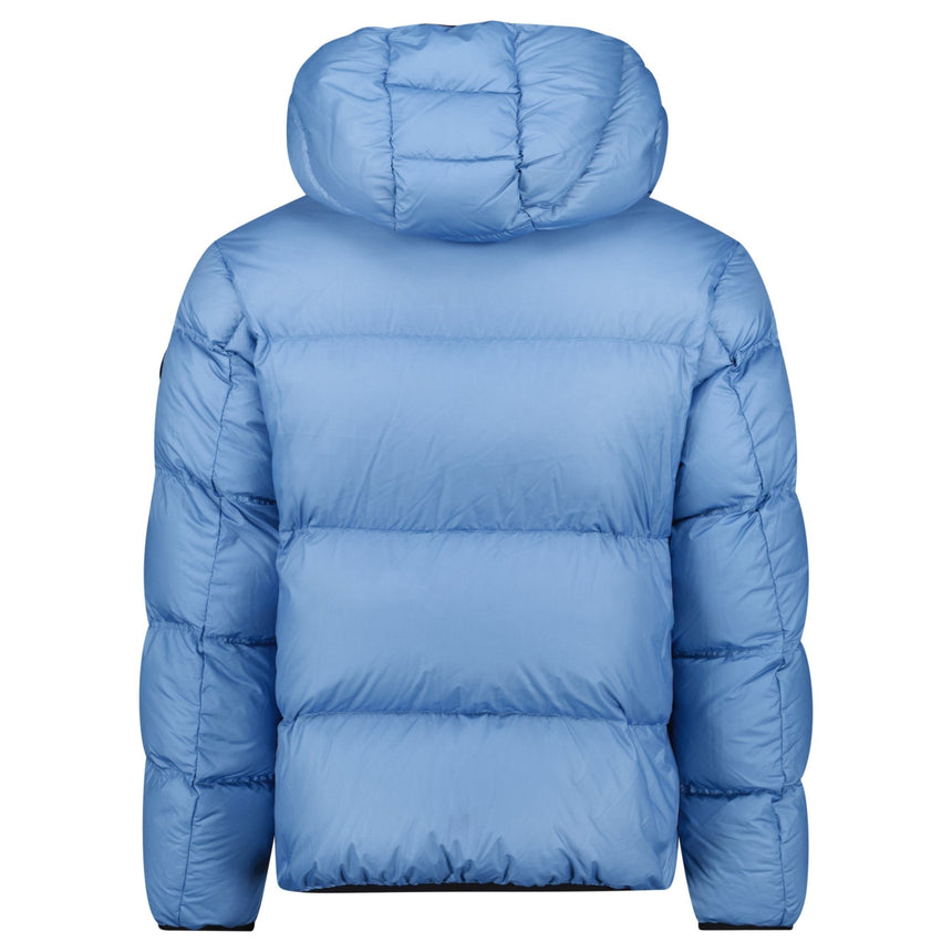 Moncler 'Masac' Hooded Short Down Jacket Blue - Boinclo - Outlet Sale Under Retail