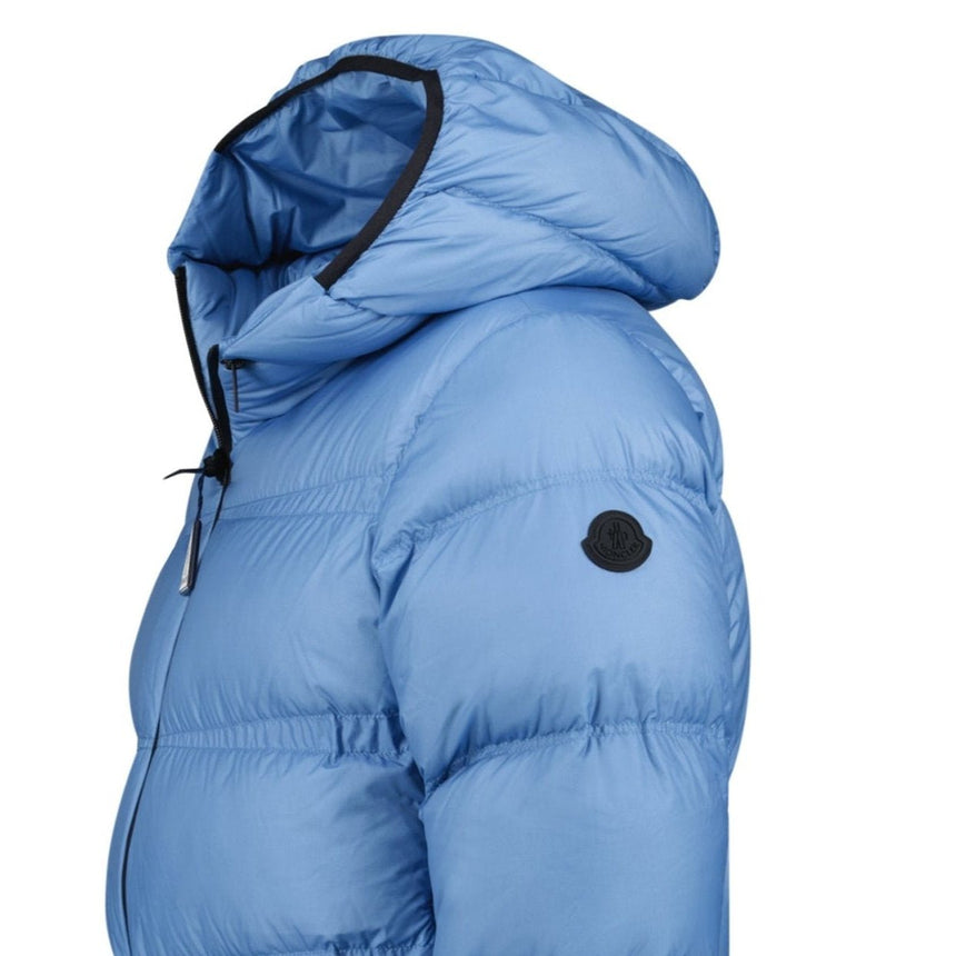 Moncler 'Masac' Hooded Short Down Jacket Blue - Boinclo - Outlet Sale Under Retail