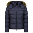 Moncler Maya Fur Giubbotto Jacket in Navy Blue - Boinclo - Outlet Sale Under Retail