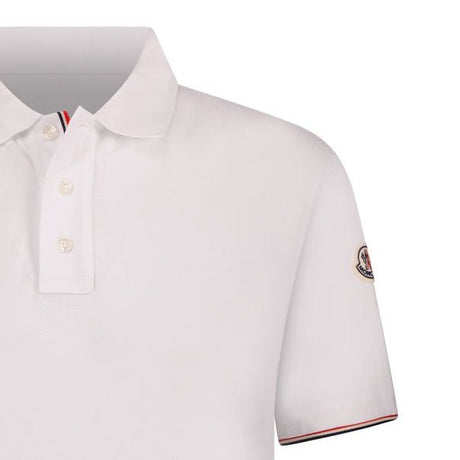 Moncler 2 Button Polo T-Shirt White - Boinclo - Outlet Sale Under Retail