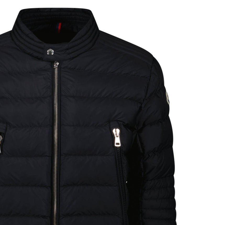 Moncler Amiot Down Biker Jacket in Black - Boinclo - Outlet Sale Under Retail