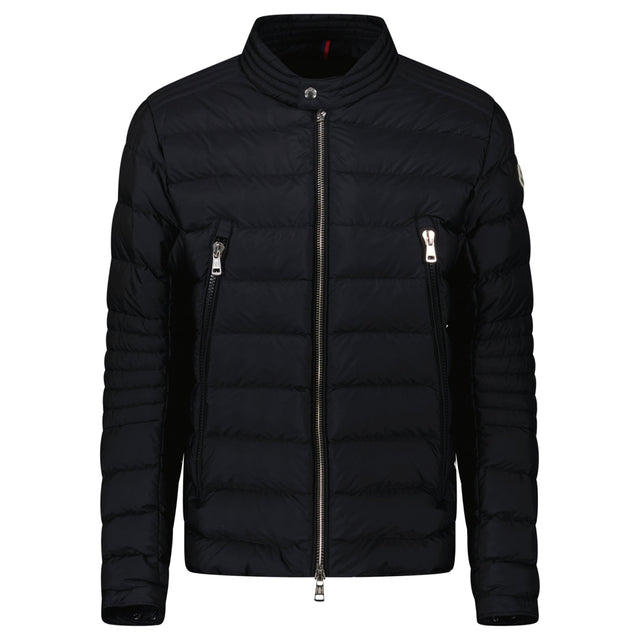 Moncler Amiot Down Biker Jacket in Black - Boinclo - Outlet Sale Under Retail