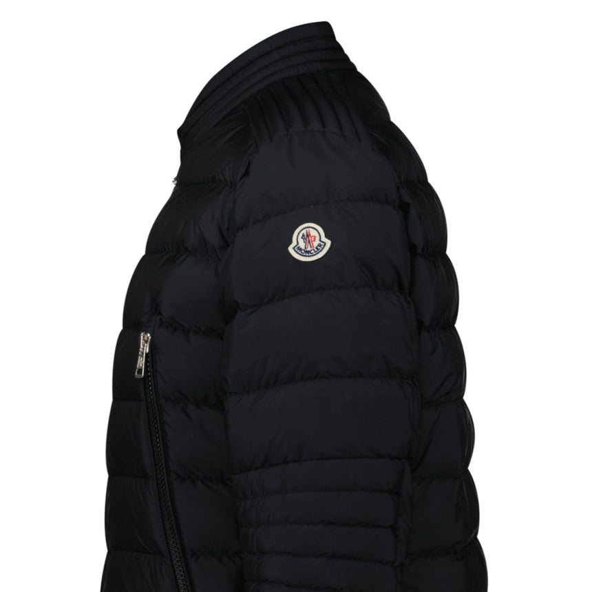 Moncler Amiot Down Biker Jacket in Black - Boinclo - Outlet Sale Under Retail