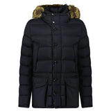 Moncler Clunye Hooded Mid - Length Down Jacket in Black - Boinclo - Outlet Sale Under Retail