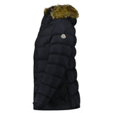 Moncler Clunye Hooded Mid - Length Down Jacket in Black - Boinclo - Outlet Sale Under Retail
