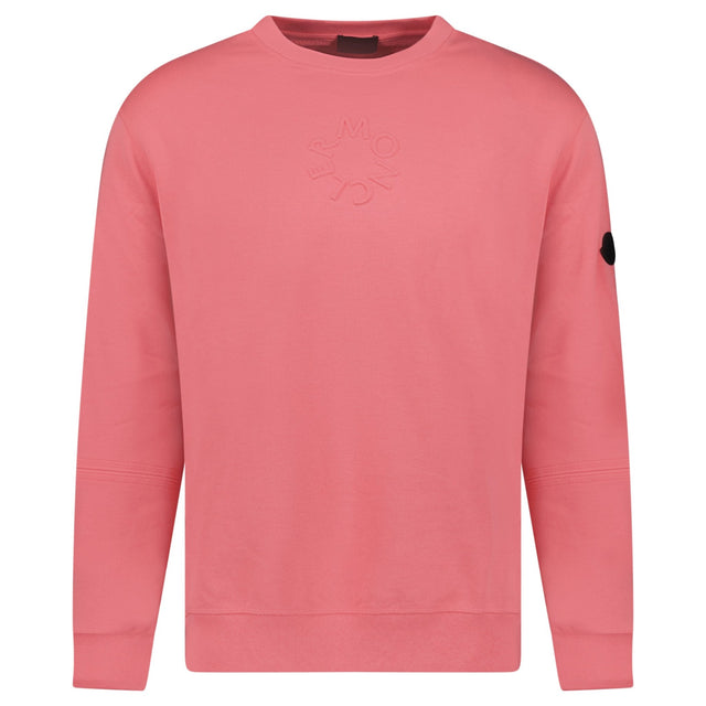 Moncler Embossed Logo Sweatshirt Pink - Boinclo - Outlet Sale Under Retail