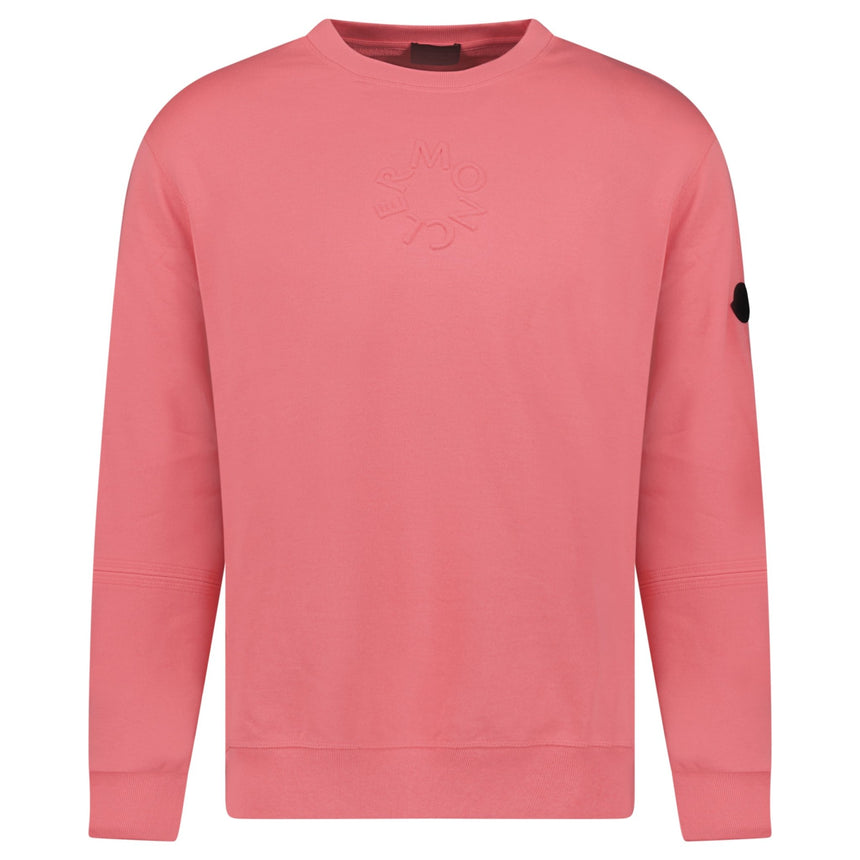 Moncler Embossed Logo Sweatshirt Pink - Boinclo - Outlet Sale Under Retail