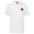 Moncler Embroidered Monogram Polo Shirt in White - Boinclo - Outlet Sale Under Retail