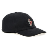 Moncler Grenoble Logo Patch Fleece Cap in Black - Boinclo - Outlet Sale Under Retail