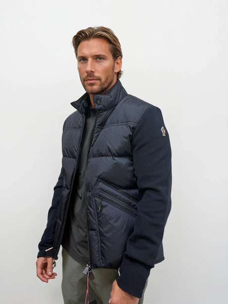 Moncler Grenoble Padded Cardigan in Navy - Boinclo - Outlet Sale Under Retail