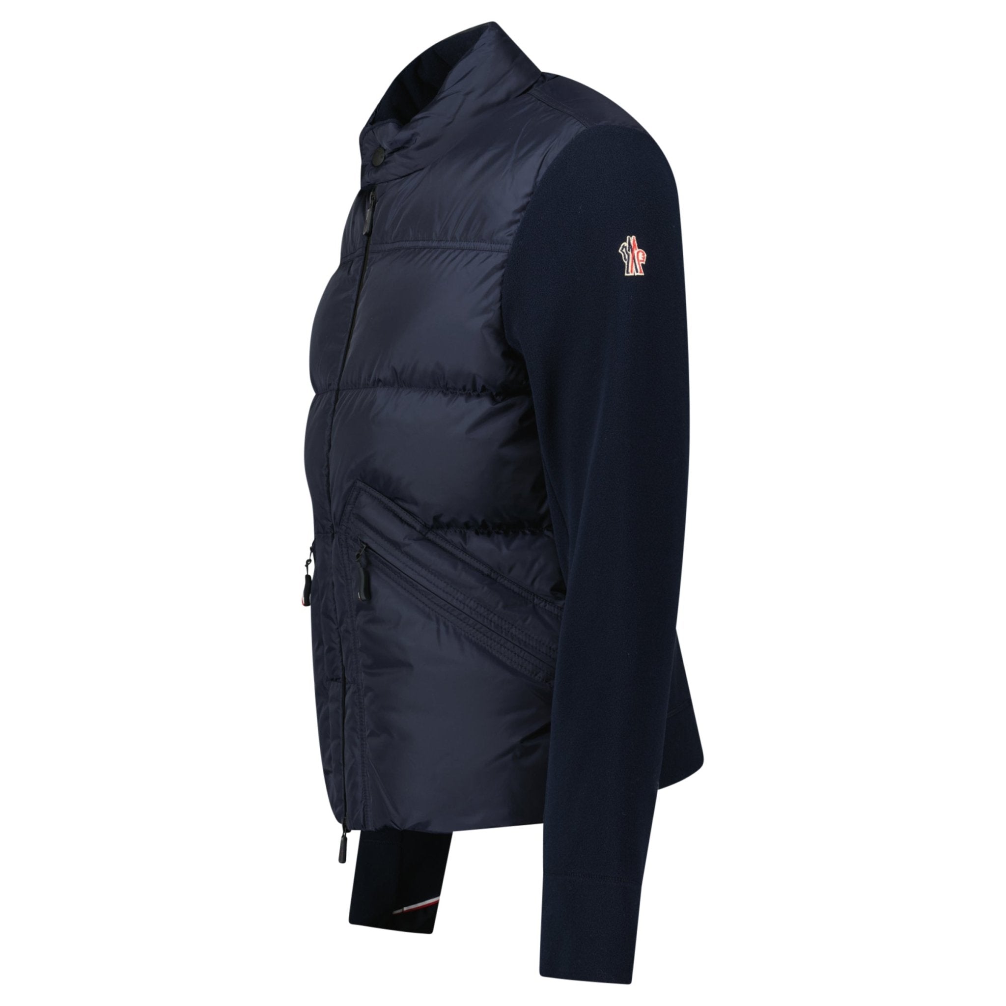 Moncler Grenoble Padded Cardigan in Navy - Outlet Sale Always