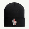 Moncler Grenoble Wool Beanie Hat Black - Boinclo - Outlet Sale Under Retail