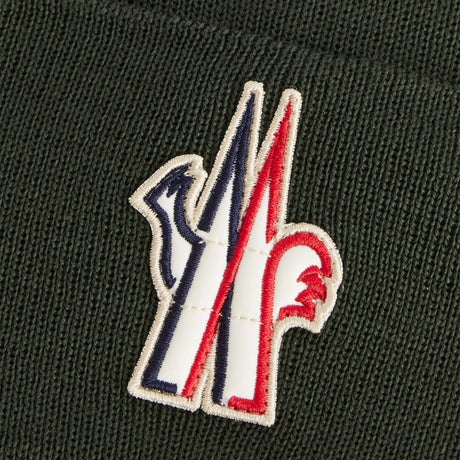 Moncler Grenoble Wool Beanie Hat Green - Boinclo - Outlet Sale Under Retail