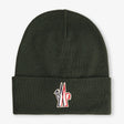 Moncler Grenoble Wool Beanie Hat Green - Boinclo - Outlet Sale Under Retail