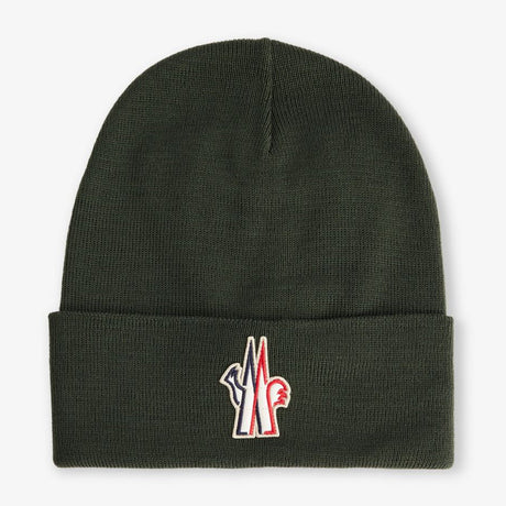 Moncler Grenoble Wool Beanie Hat Green - Boinclo - Outlet Sale Under Retail