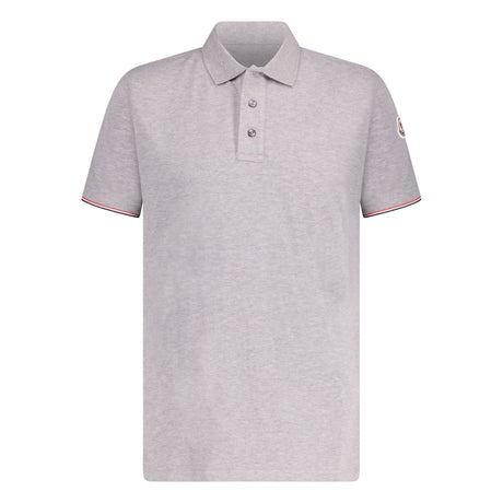 Moncler Logo Polo T-Shirt Grey - Boinclo - Outlet Sale Under Retail
