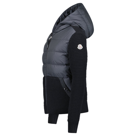 Moncler Padded Zip Cardigan in Black - Boinclo - Outlet Sale Under Retail