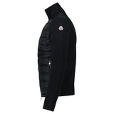 Moncler Padded Zip - Up Cardigan in Black - Boinclo - Outlet Sale Under Retail