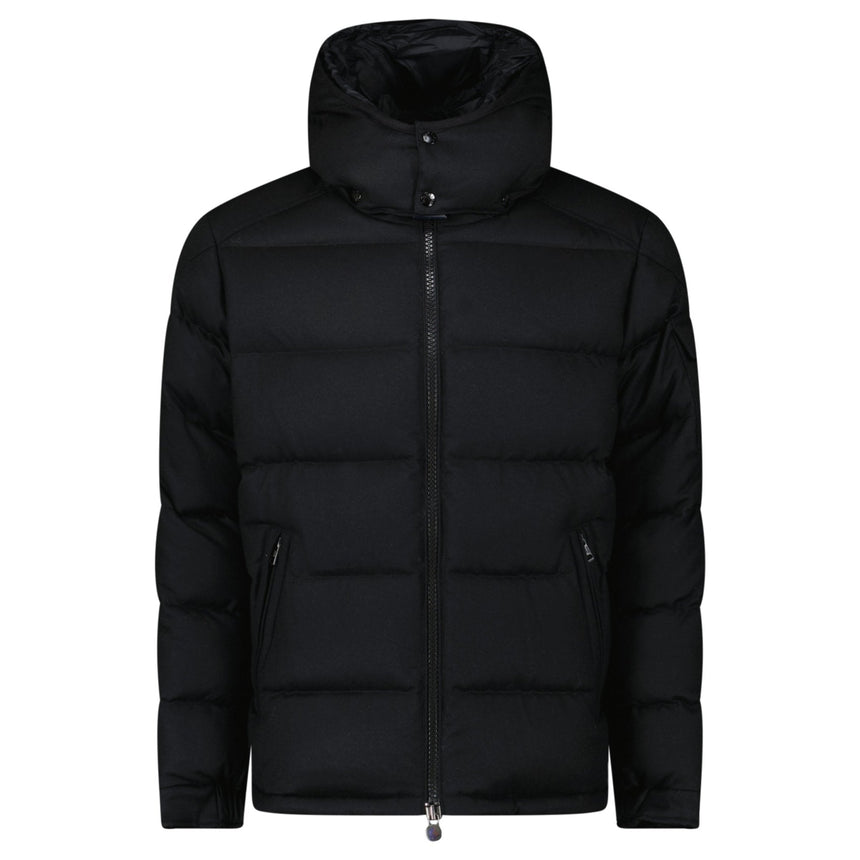 Moncler Montgenevre Wool Flannel Down Jacket in Black - Boinclo - Outlet Sale Under Retail