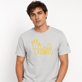 Moncler Orange Print T-Shirt in Grey - Boinclo - Outlet Sale Under Retail