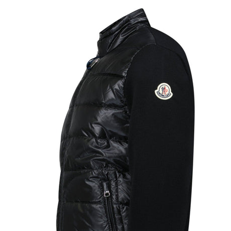 Moncler Padded Wool Zip - Up Cardigan Black - Boinclo - Outlet Sale Under Retail