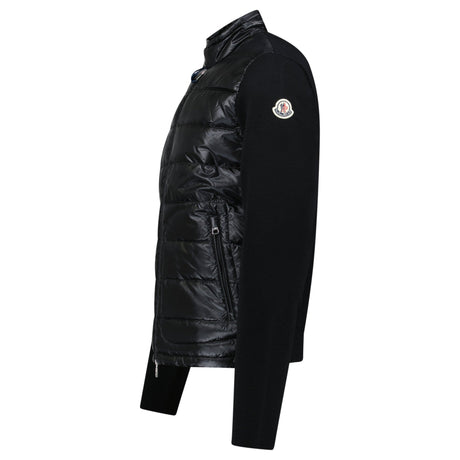 Moncler Padded Wool Zip - Up Cardigan Black - Boinclo - Outlet Sale Under Retail