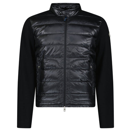 Moncler Padded Wool Zip - Up Cardigan Black - Boinclo - Outlet Sale Under Retail