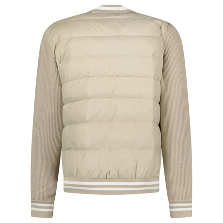 Moncler Padded Zip - Up Cardigan Jacket in Beige - Boinclo - Outlet Sale Under Retail