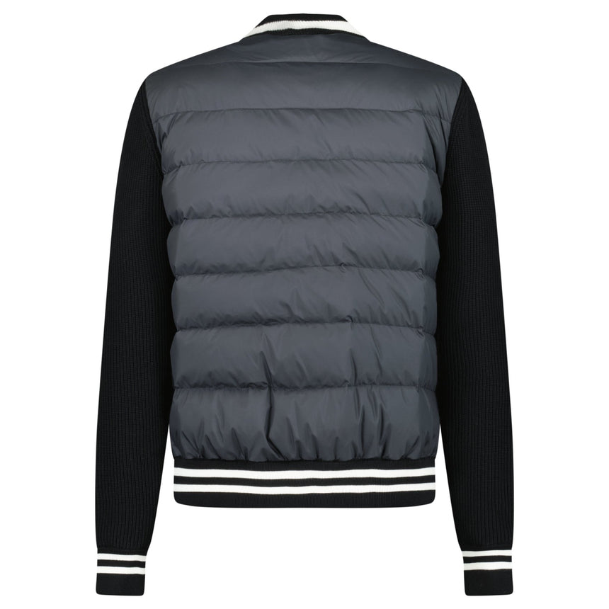 Moncler Padded Zip - Up Cardigan Jacket in Black - Boinclo - Outlet Sale Under Retail