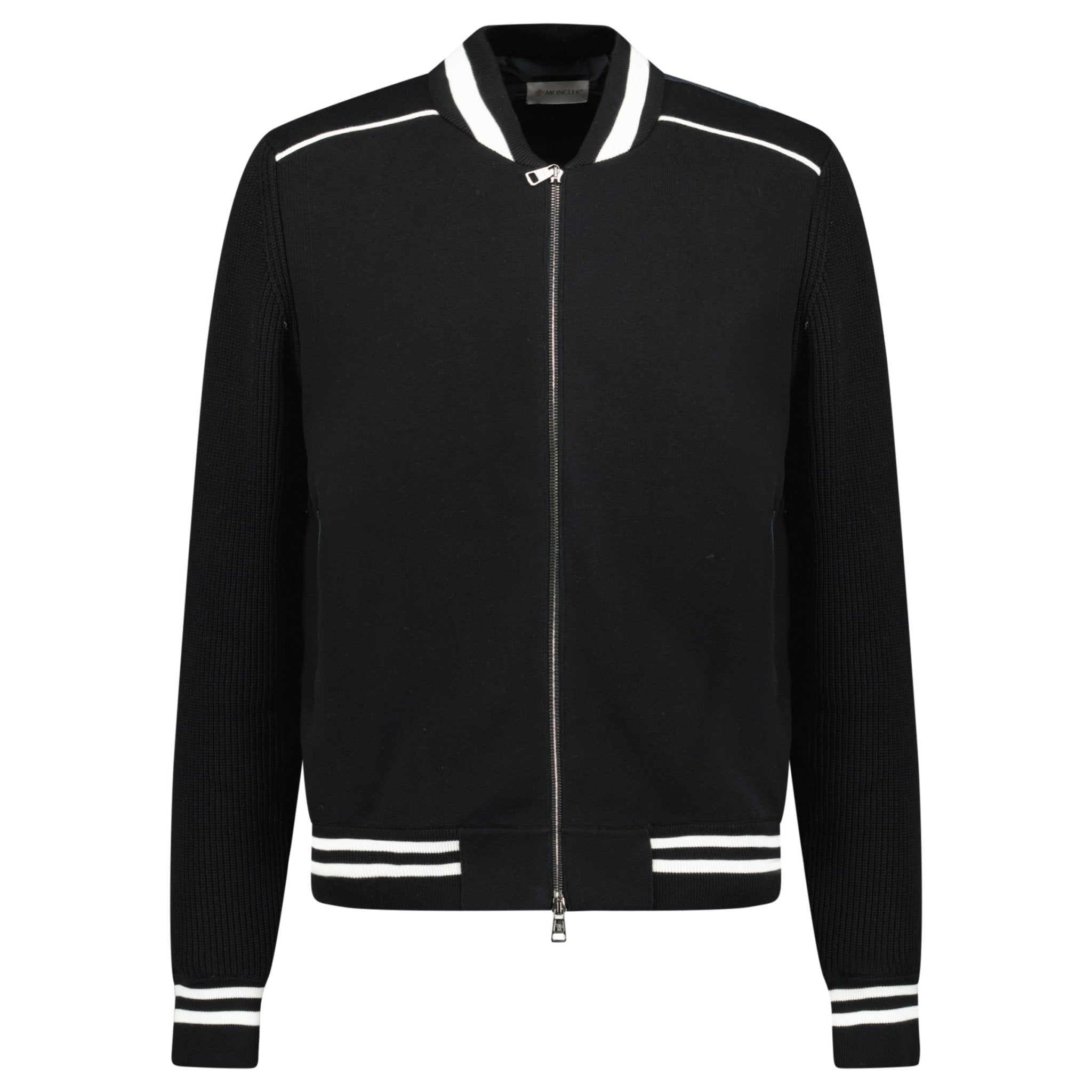 Color variation of Padded Zip-Up Cardigan Jacket in Black