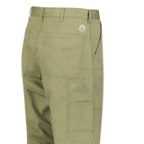 Moncler Panelled Pocket Trousers in Khaki Green - Boinclo - Outlet Sale Under Retail