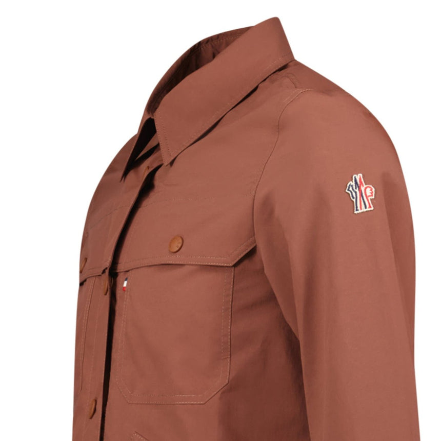 Moncler Pochet Lightweight Jacket in Brown - Boinclo - Outlet Sale Under Retail