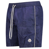 Moncler Side Logo Patch Swim Shorts in Navy - Boinclo - Outlet Sale Under Retail