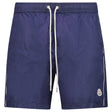 Moncler Side Logo Patch Swim Shorts in Navy - Boinclo - Outlet Sale Under Retail