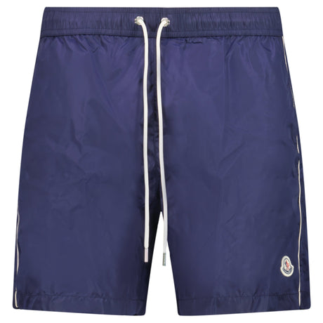 Moncler Side Logo Patch Swim Shorts in Navy - Boinclo - Outlet Sale Under Retail