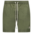 Moncler Side Logo Patch Swim Shorts in Olive Green - Boinclo - Outlet Sale Under Retail