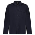 Moncler Snap Button Jersey Overshirt in Navy - Boinclo - Outlet Sale Under Retail