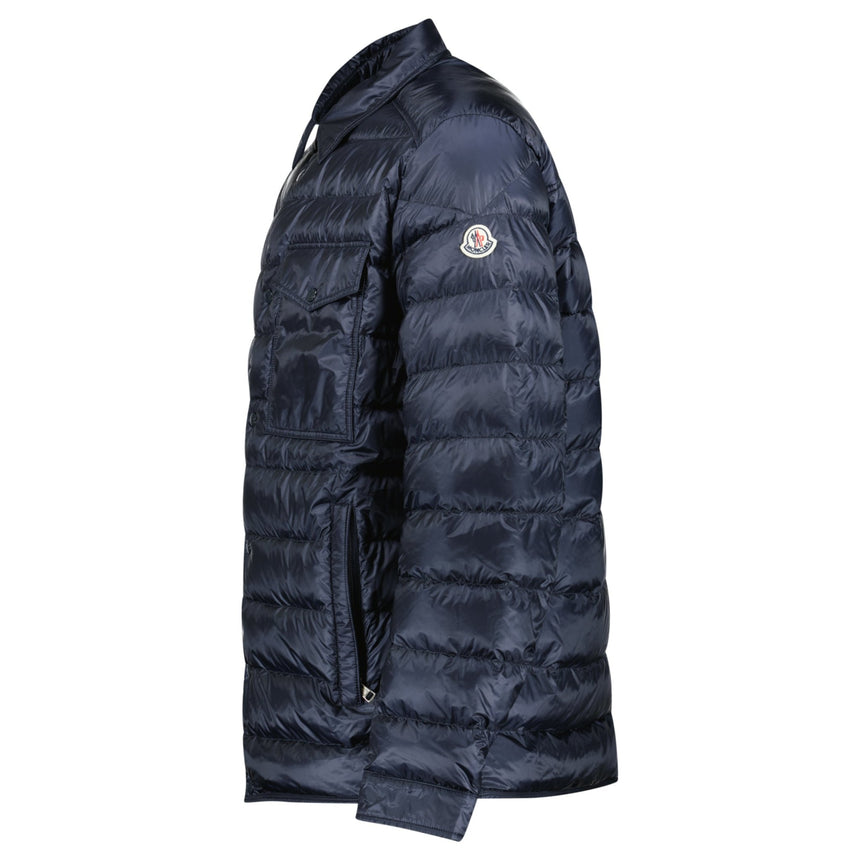 Moncler Tenibres Down Shirt Jacket Navy - Boinclo - Outlet Sale Under Retail