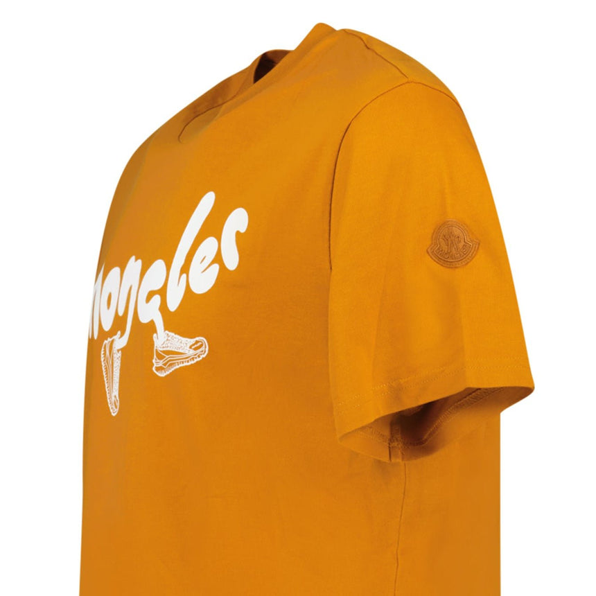 Moncler Trainer Print T-Shirt in Orange - Boinclo - Outlet Sale Under Retail