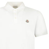 Moncler Tricolour-Trimmed Cotton Piqué Polo Shirt in White - Boinclo - Outlet Sale Under Retail
